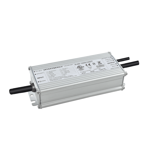 100W 175-2800mA EUM-DT Series Programmable IP67 LED Driver By Inventronics