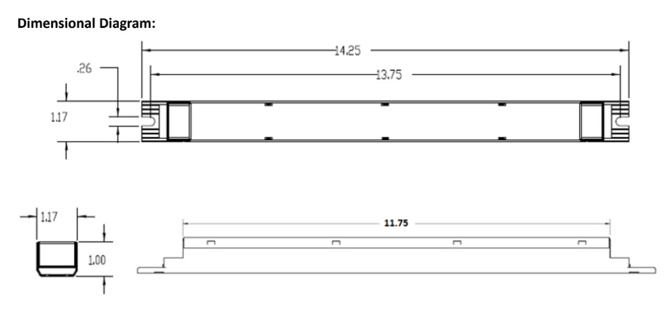 D15CC55UNVPW-C 55W 1500mA Programmable Constant Current LED Driver by ...